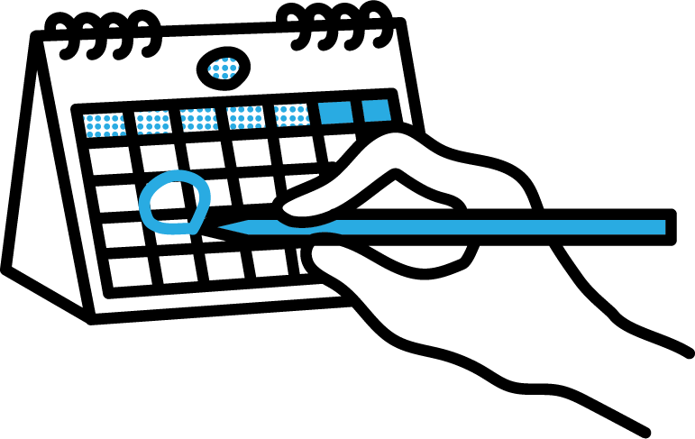 カレンダーの挿絵